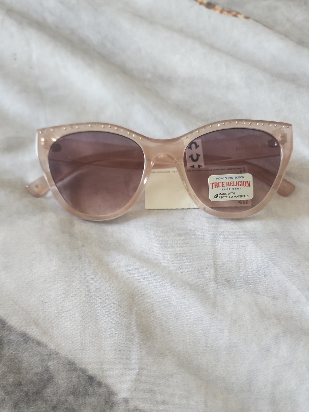 Women's Sunglasses with Stud Detail